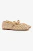 Verona Macrame In Beige Embroidered Raffia sold by Larroude
