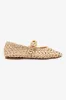 Verona Macrame In Beige Embroidered Raffia sold by Larroude