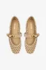 Verona Macrame In Beige Embroidered Raffia sold by Larroude