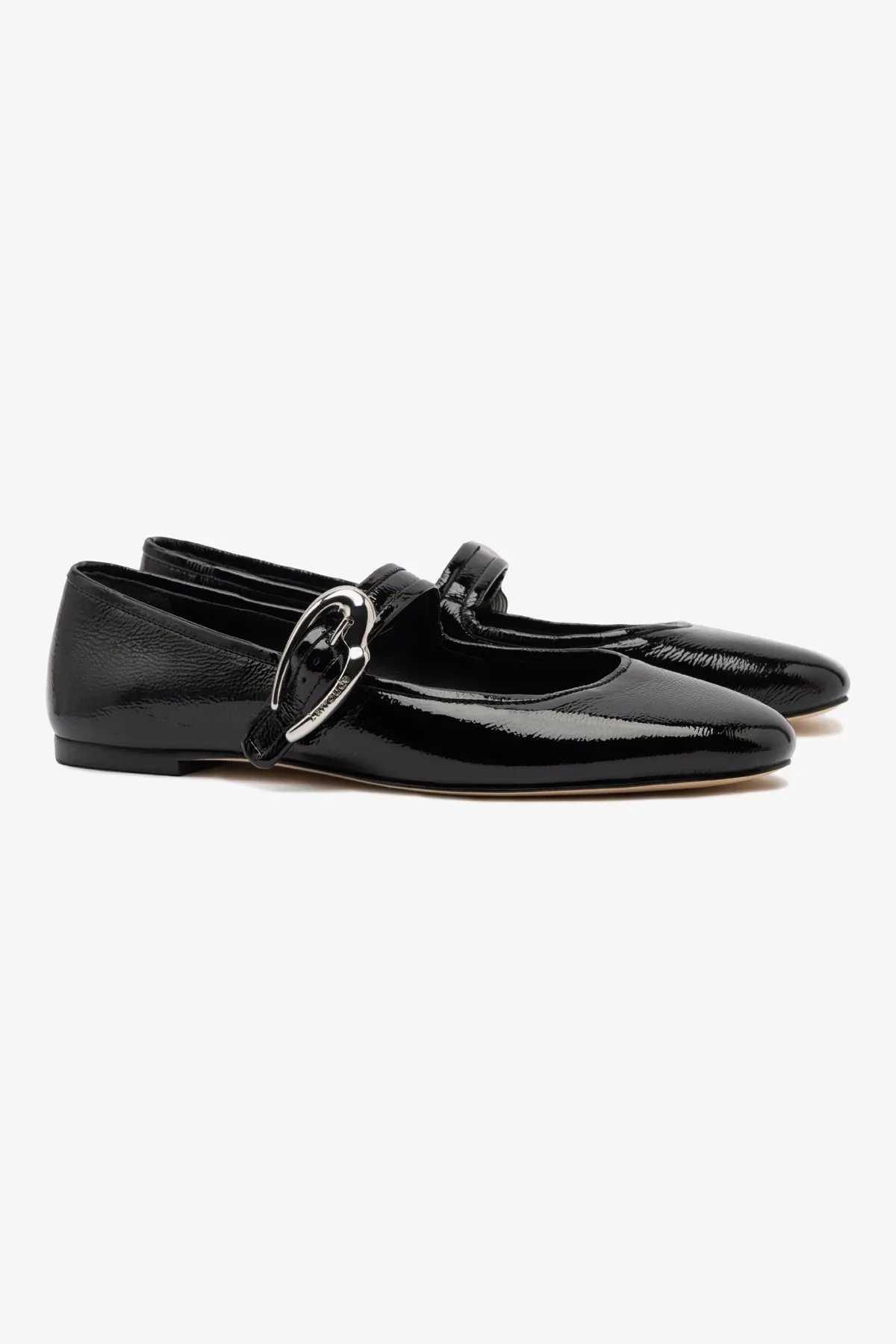 Verona Ballet Flat In Black Patent Leather sold by Larroude product image thumbnail 2