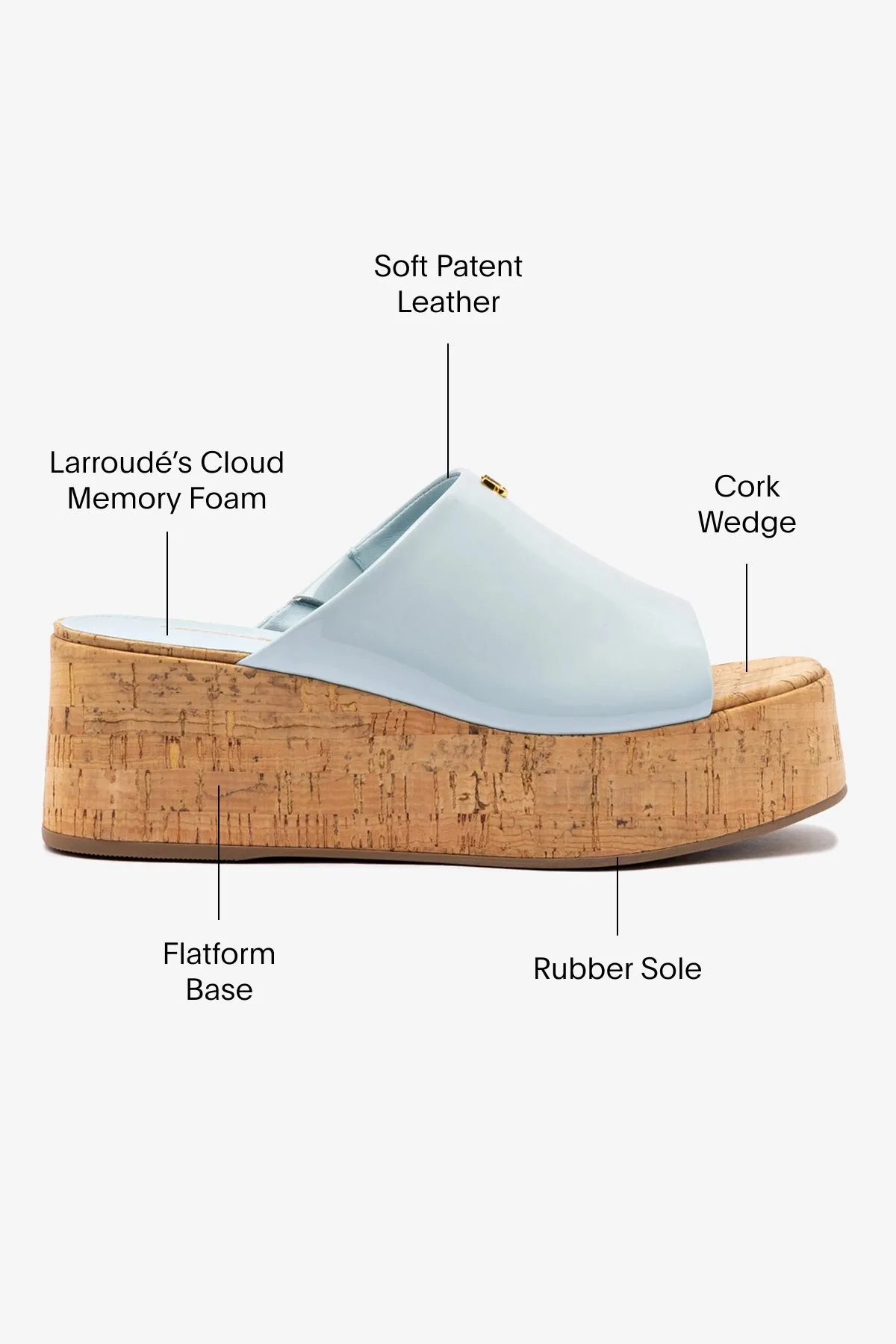 Charli Mule In Maya Leather sold by Larroude product image thumbnail 5