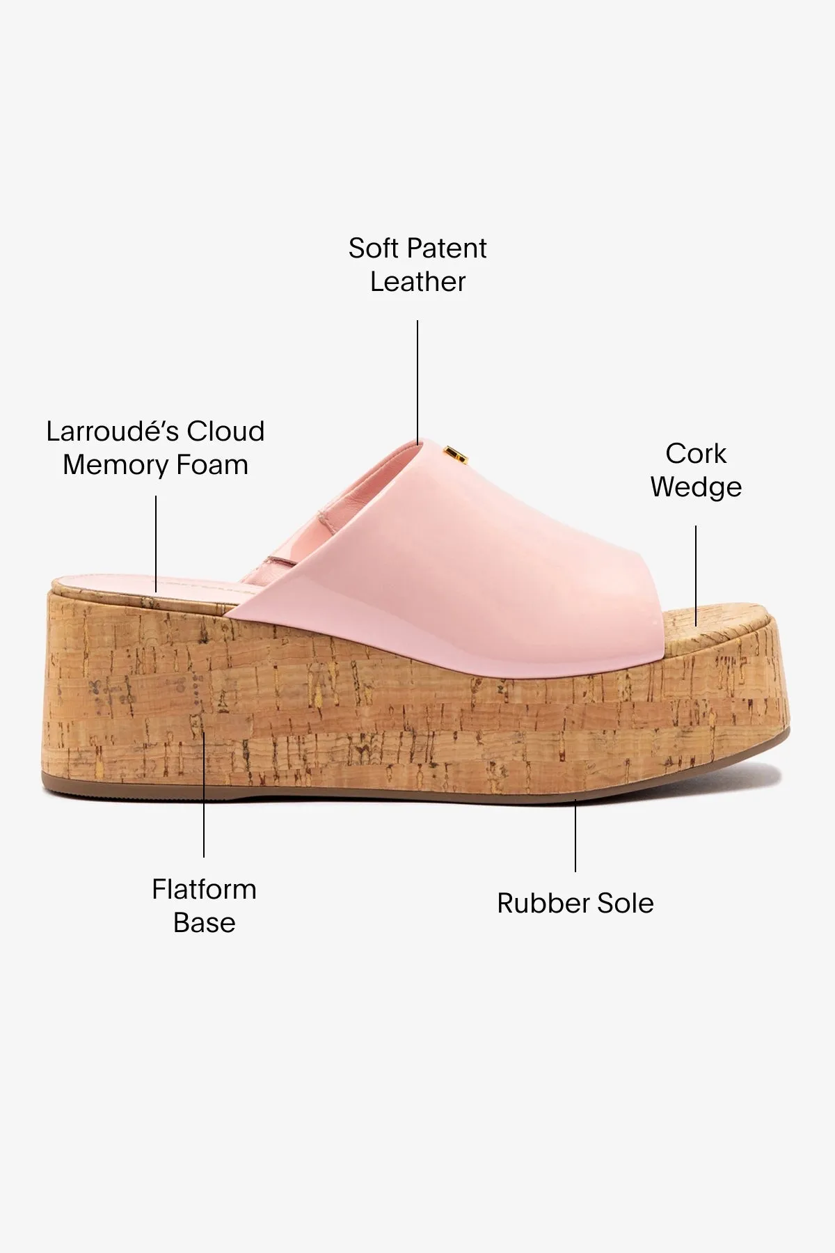 Charli Mule In Tulip Leather sold by Larroude product image thumbnail 5