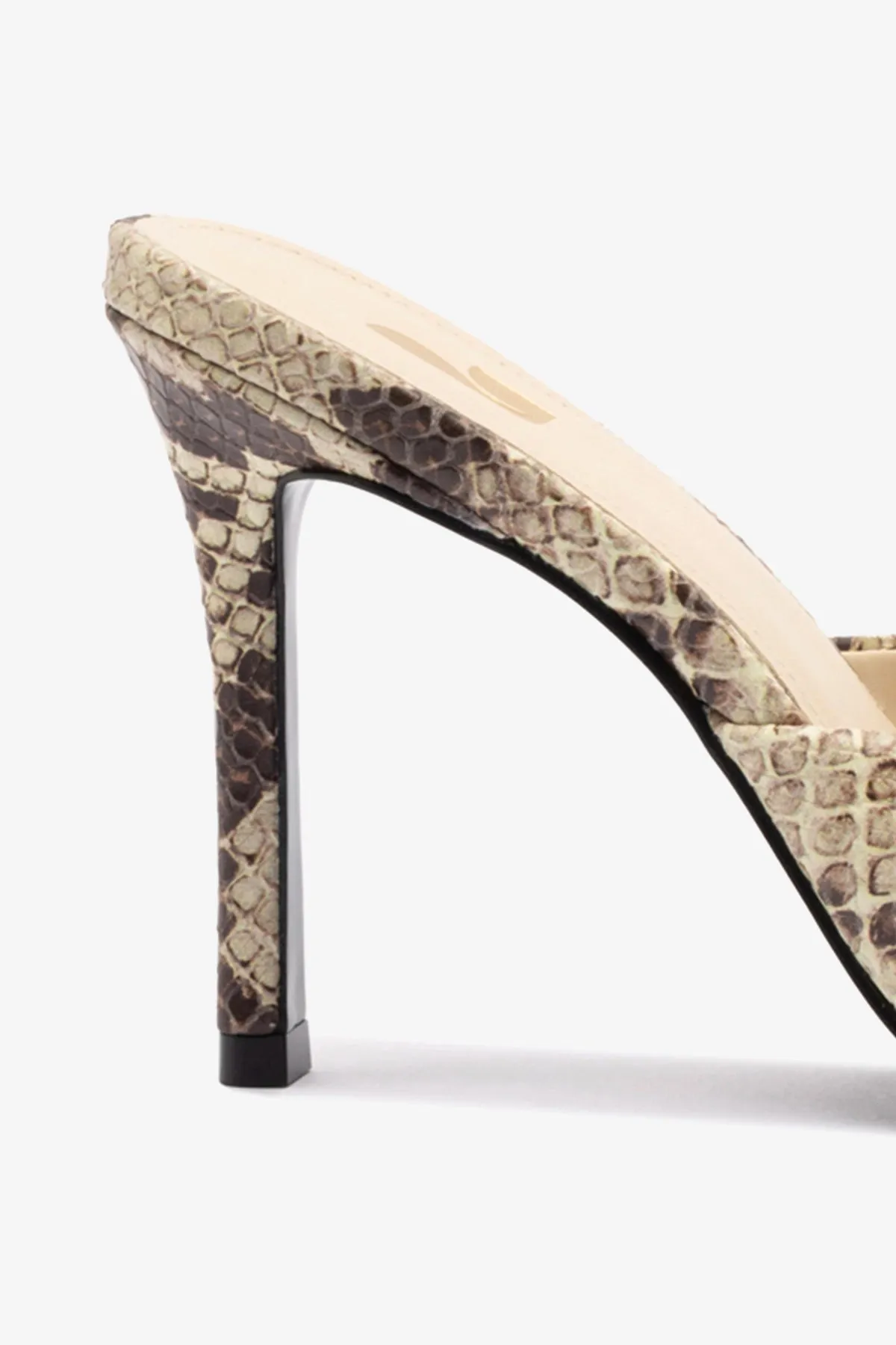 Jasmine Hi Mule In Snake Printed Neutral sold by Larroude product image thumbnail 4