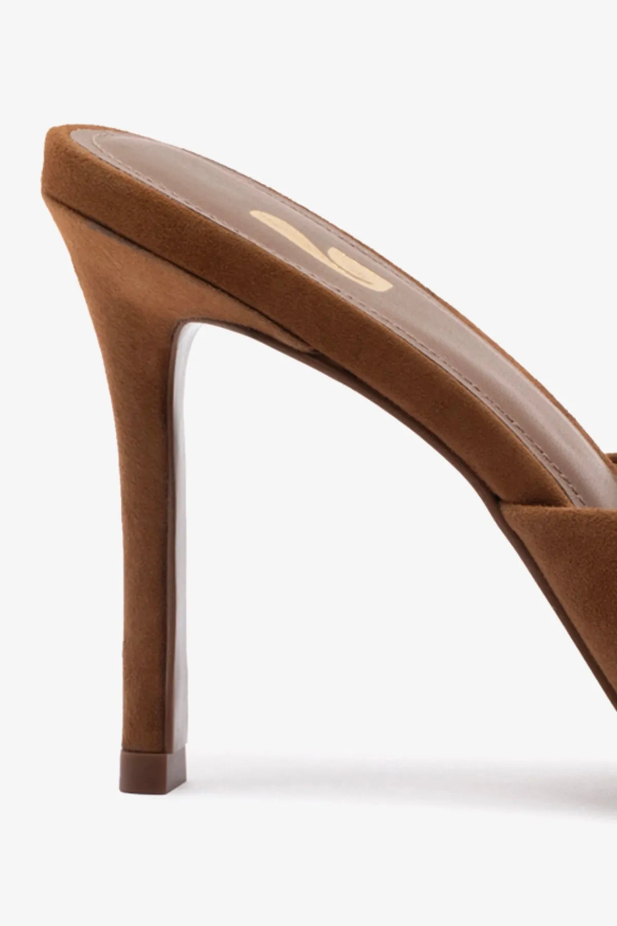 Jasmine Hi Mule In Burnt Umber Suede sold by Larroude product image thumbnail 4