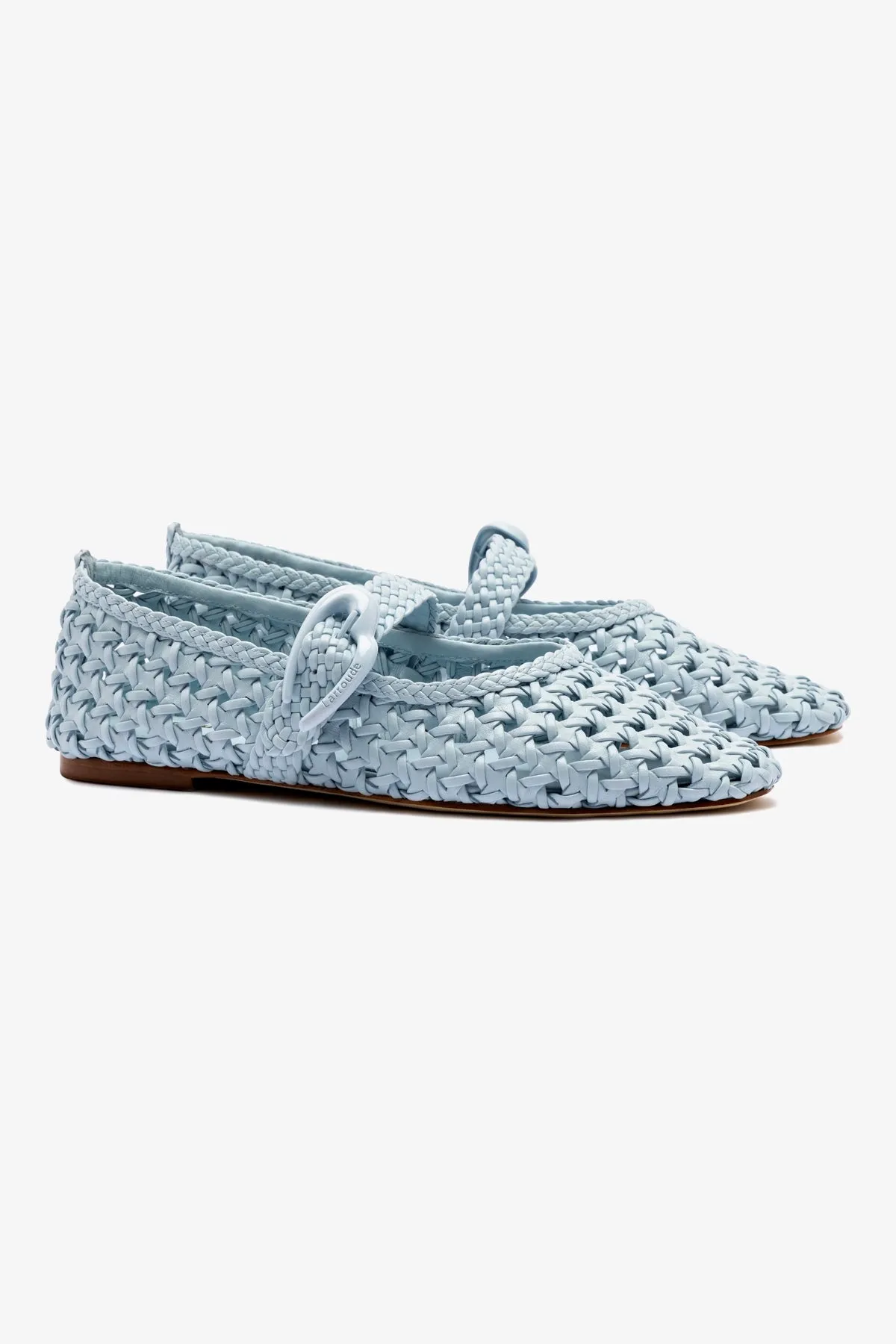 Verona Macrame Ballet Flat In Maya Leather sold by Larroude product image thumbnail 3