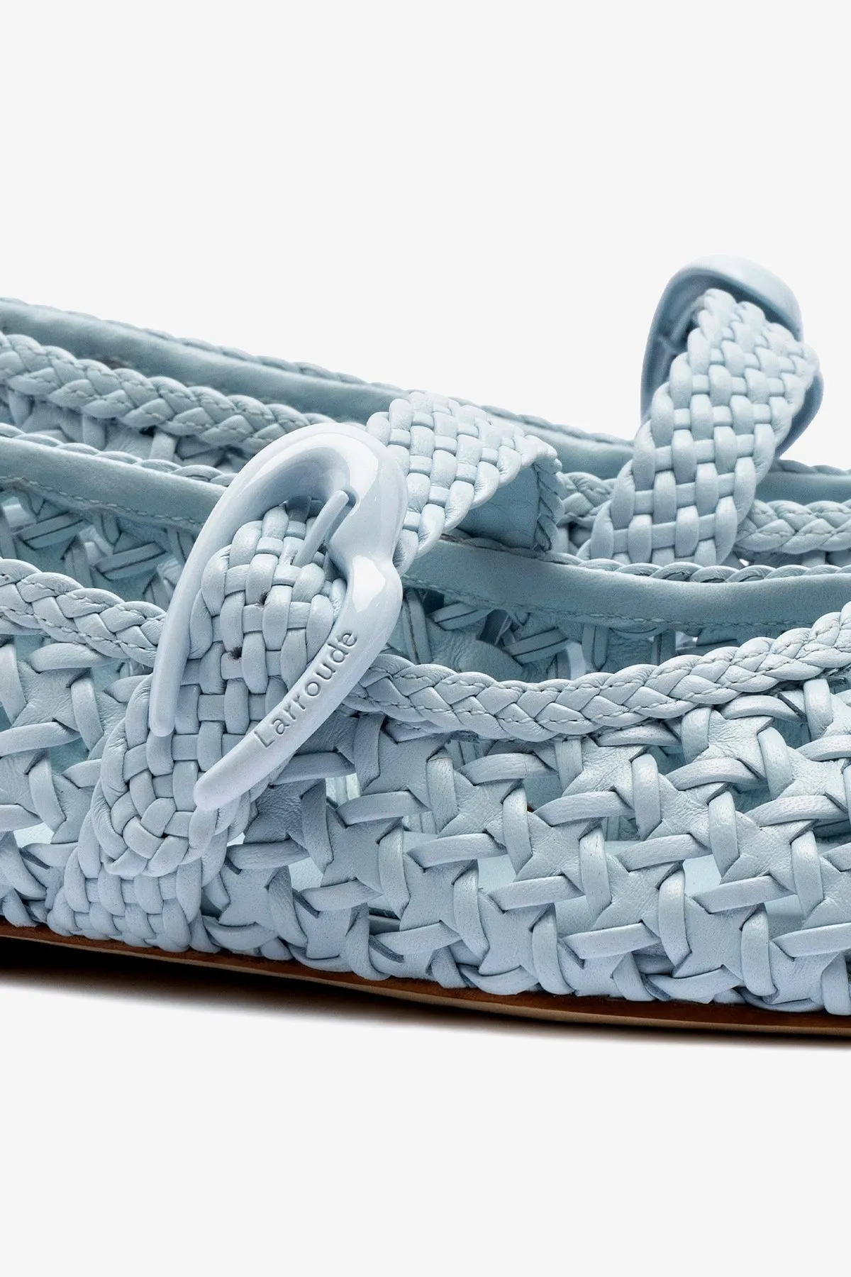 Verona Macrame Ballet Flat In Maya Leather sold by Larroude product image thumbnail 4
