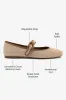 Verona Ballet Flat In Natural Raffia and Hazelnut Trimming sold by Larroude