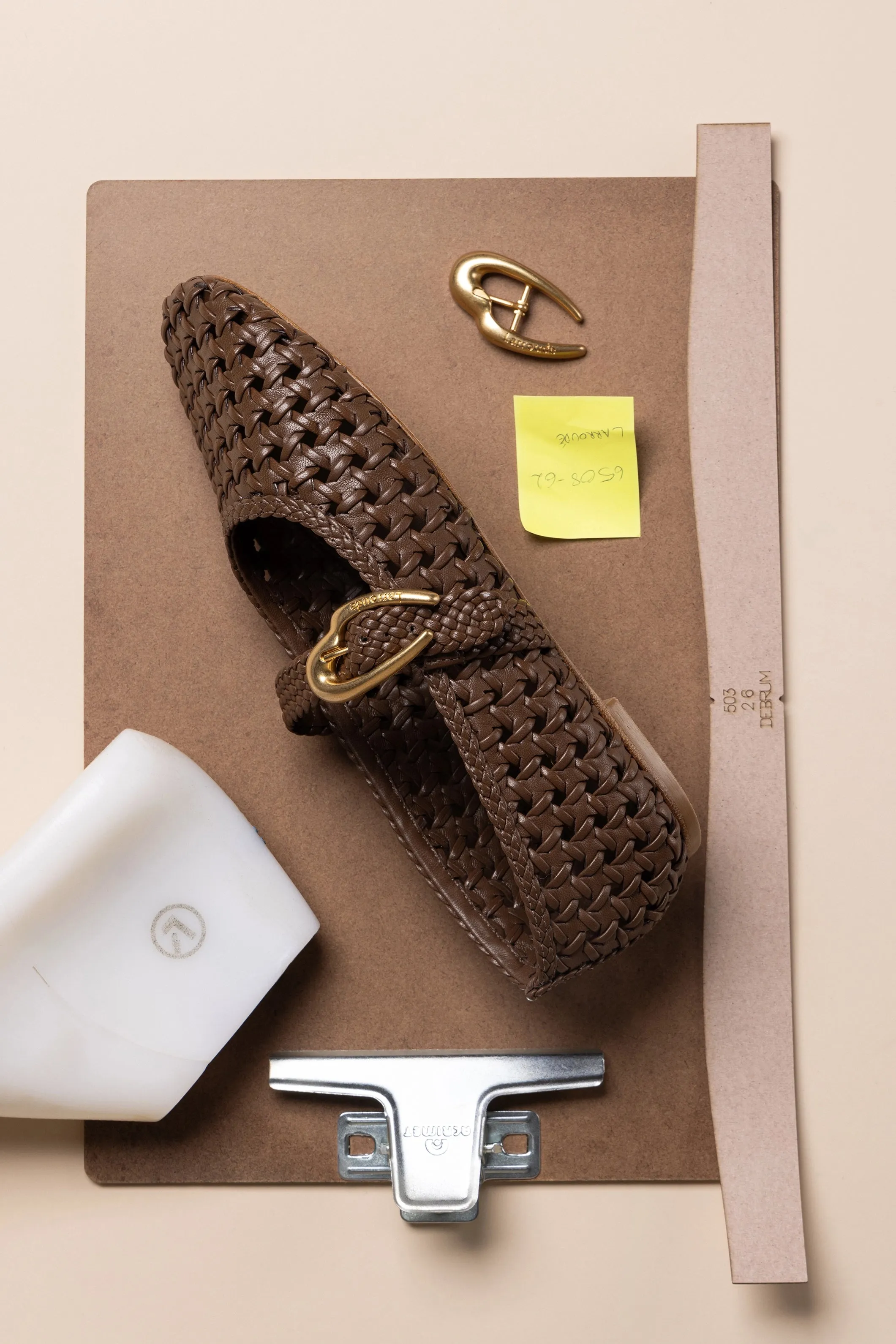 Verona New Macrame In Burnt Umber Leather sold by Larroude product image thumbnail 2