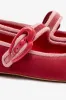 Verona Ballet Flat In Lampone Velvet sold by Larroude