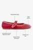 Verona Ballet Flat In Lampone Velvet sold by Larroude