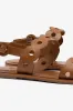 Florence Flat Sandal In Light Caramel Leather sold by Larroude