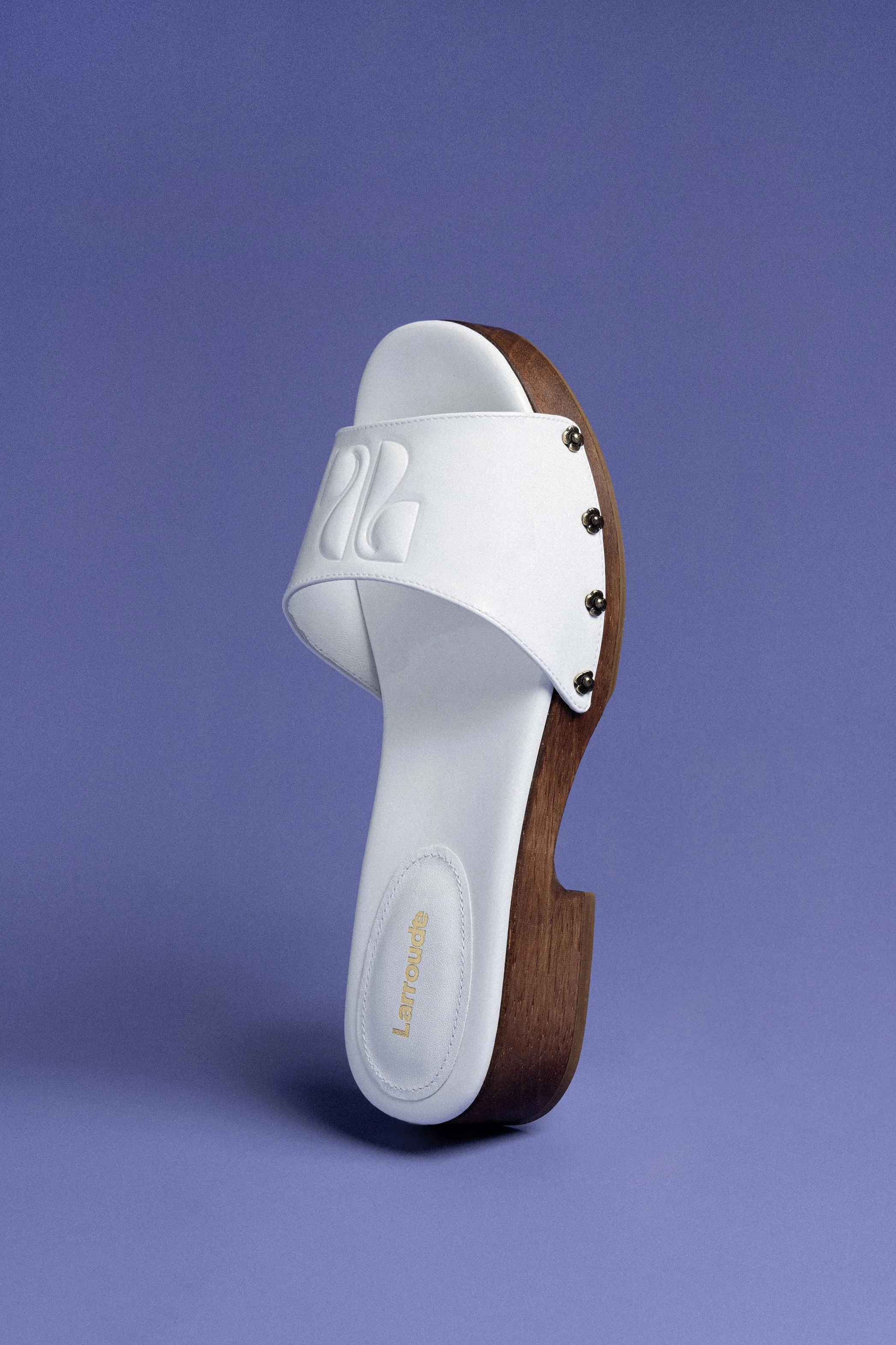 Zuzi Mule In White Patent Leather sold by Larroude product image thumbnail 2