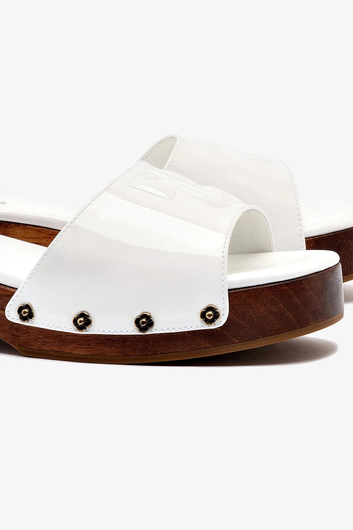 Zuzi Mule In White Patent Leather sold by Larroude product image thumbnail 4