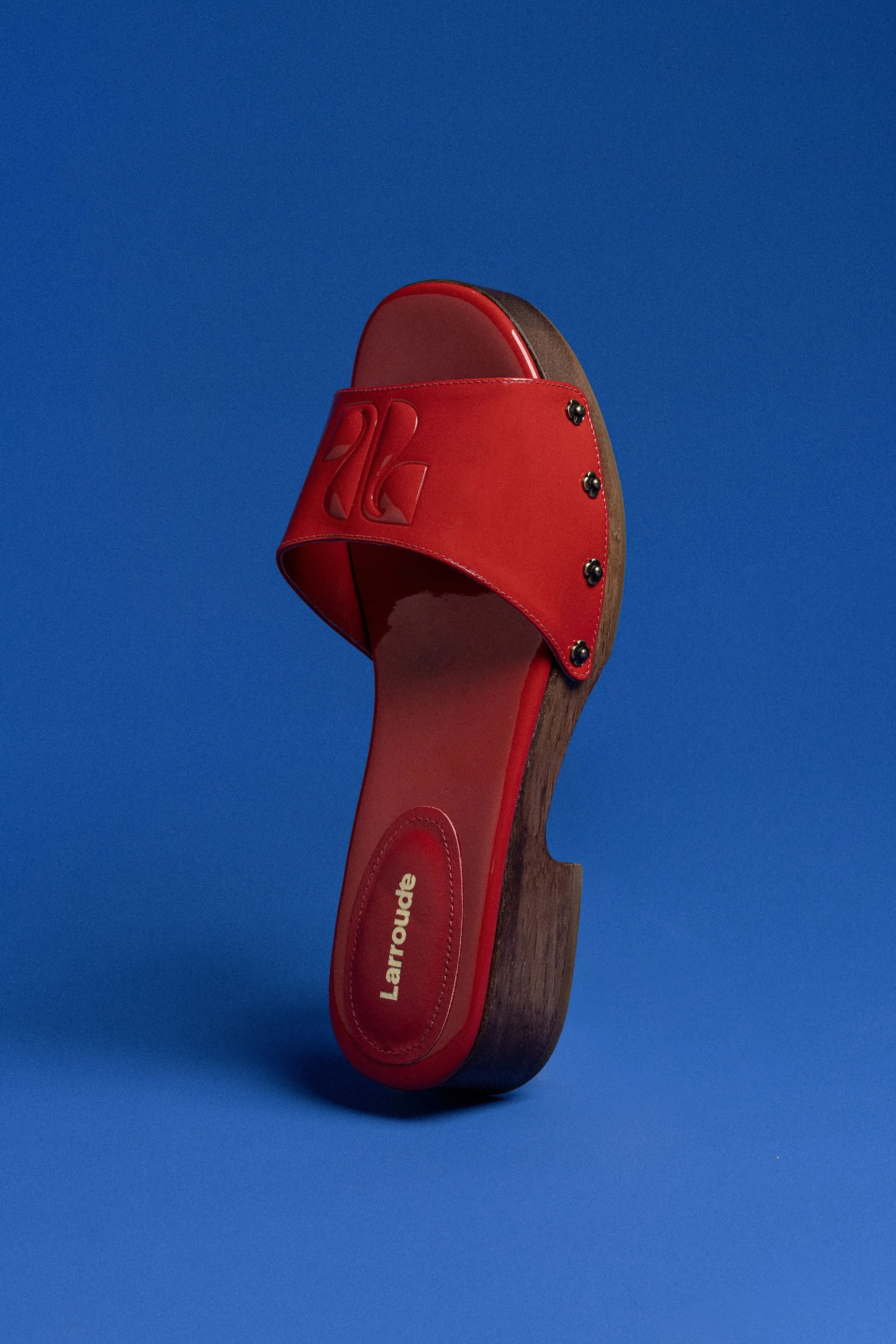 Zuzi Mule In Scarlet Patent Leather sold by Larroude product image thumbnail 2