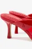 Gaia Sandal In Scarlet Leather sold by Larroude