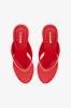 Gaia Sandal In Scarlet Leather sold by Larroude