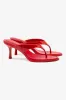 Gaia Sandal In Scarlet Leather sold by Larroude