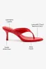Gaia Sandal In Scarlet Leather sold by Larroude
