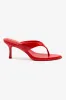 Gaia Sandal In Scarlet Leather sold by Larroude