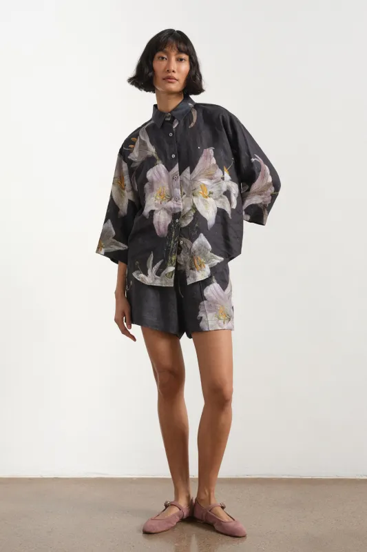 Georgia Linen Short sold by Larroude