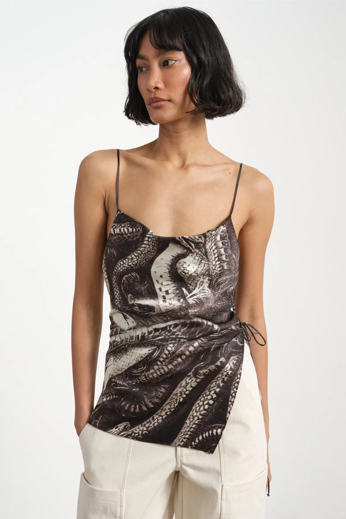 Medusa Silk Top sold by Larroude product image thumbnail 5