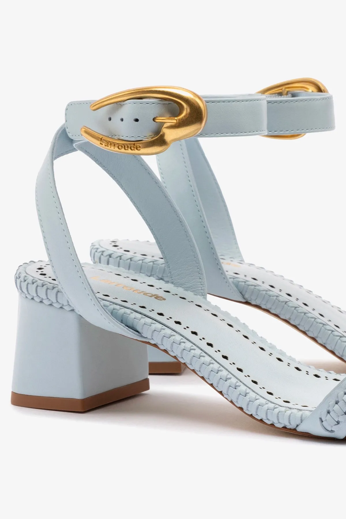 Verona Block Sandal In Maya Leather sold by Larroude product image thumbnail 4