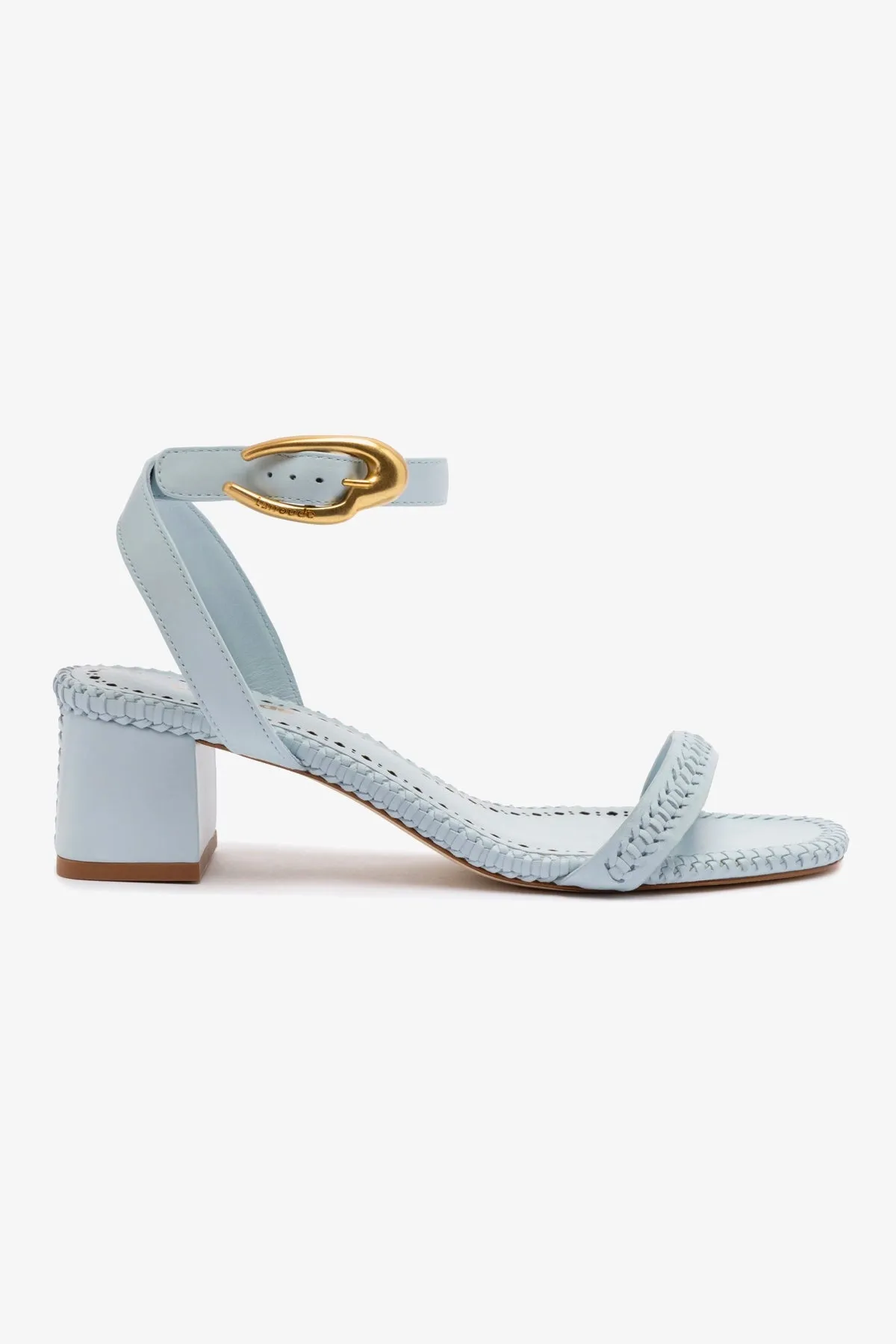 Verona Block Sandal In Maya Leather sold by Larroude