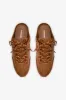 Stella Mule In Russet Suede and Ivory Leather sold by Larroude