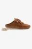 Stella Mule In Russet Suede and Ivory Leather sold by Larroude