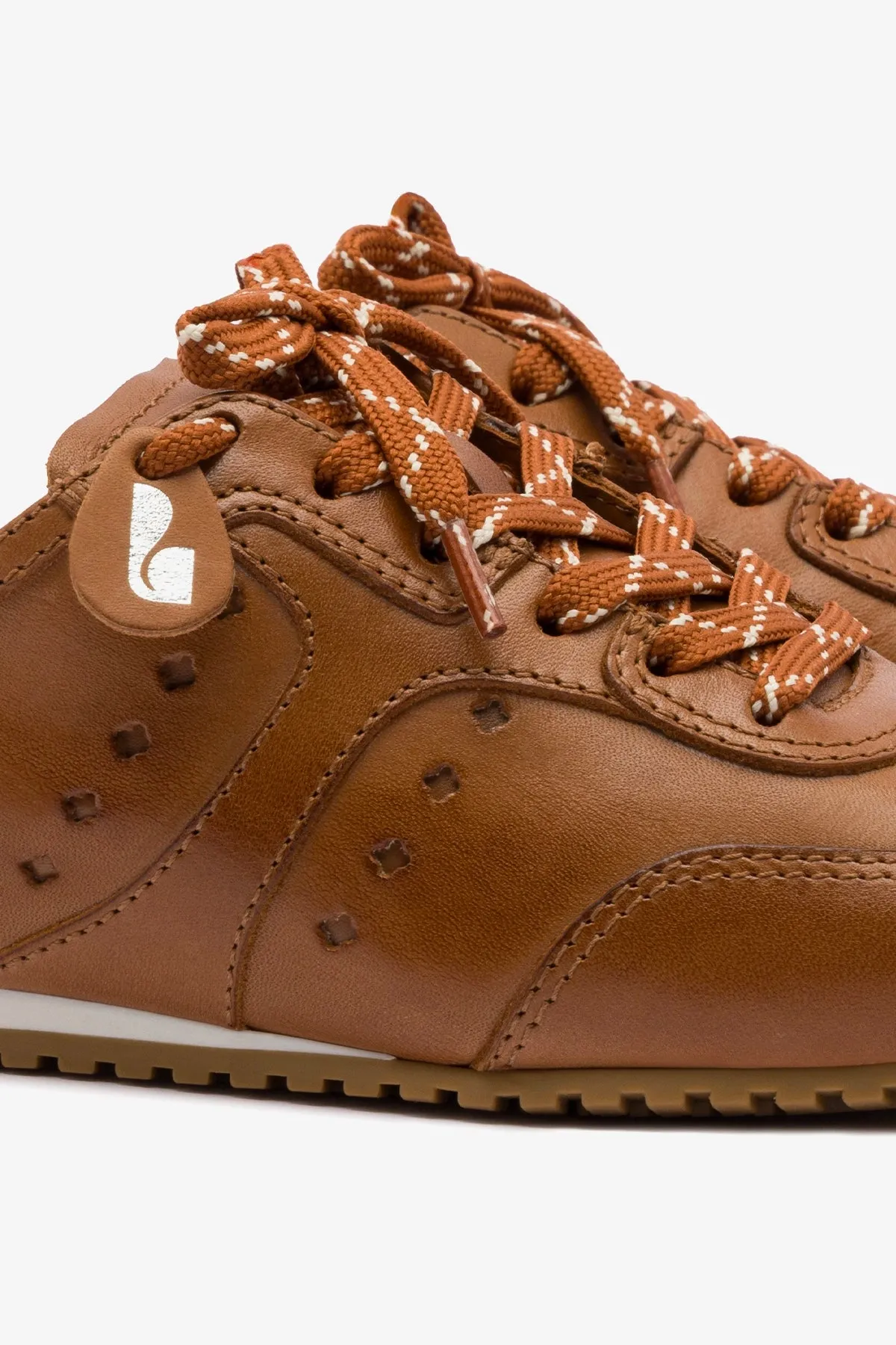 Stella Mule In Russet Suede and Ivory Leather sold by Larroude product image thumbnail 3