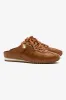 Stella Mule In Russet Suede and Ivory Leather sold by Larroude