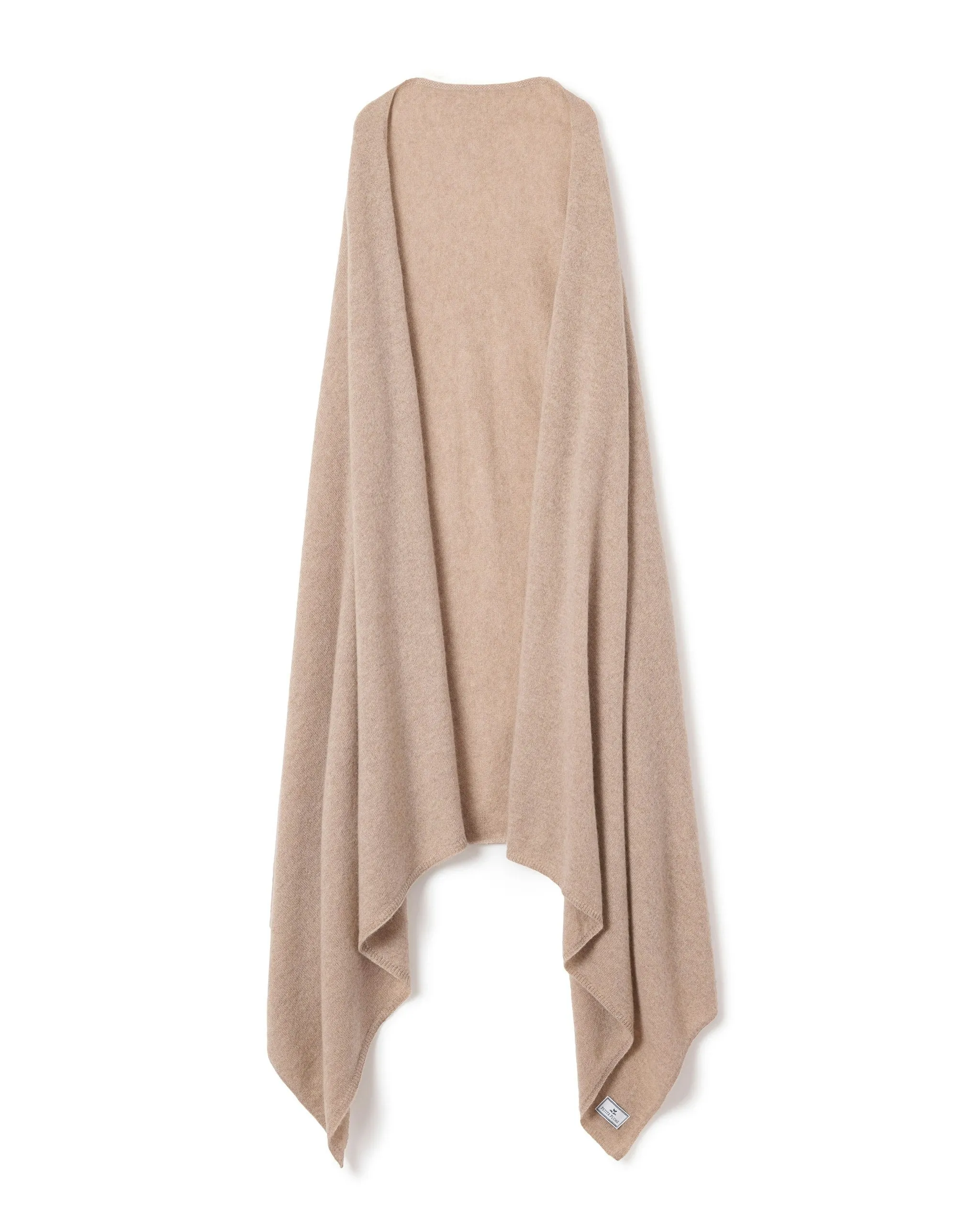 Women's Cashmere Wrap in Camel sold by Larroude product image thumbnail 2