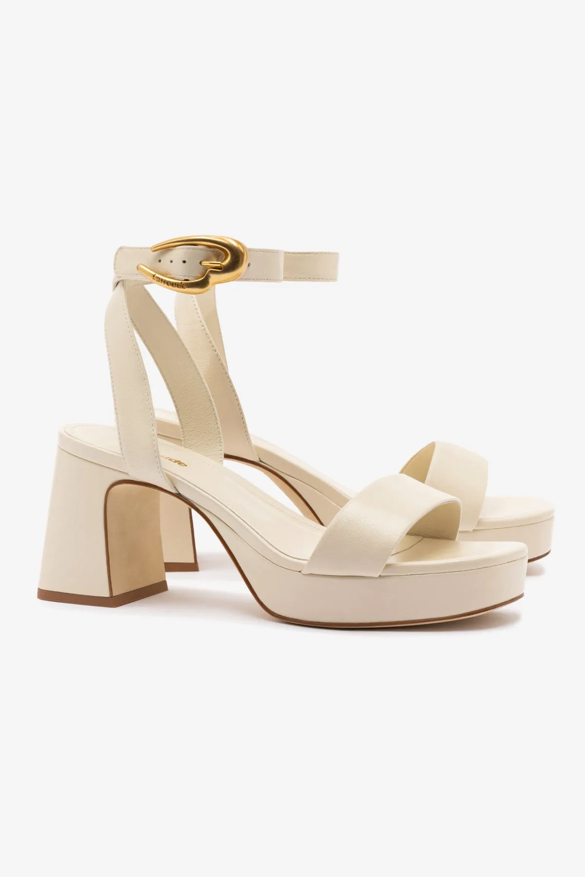 Dolly Verona Low Sandal In Ivory Leather sold by Larroude product image thumbnail 3