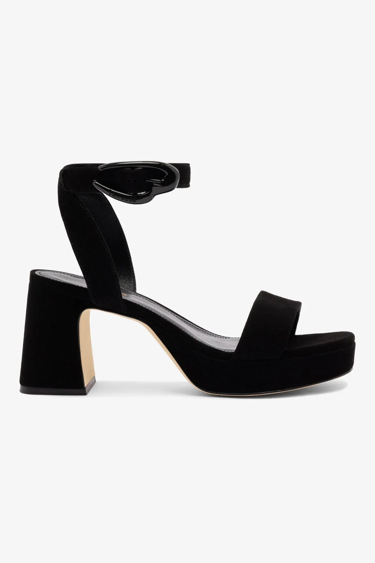 Dolly Verona Low Sandal In Black Suede sold by Larroude