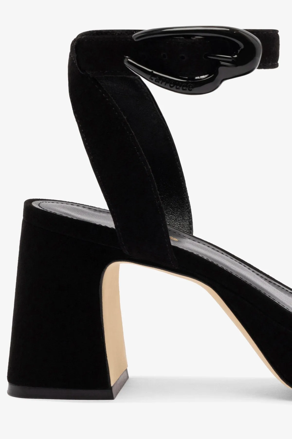 Dolly Verona Low Sandal In Black Suede sold by Larroude product image thumbnail 4