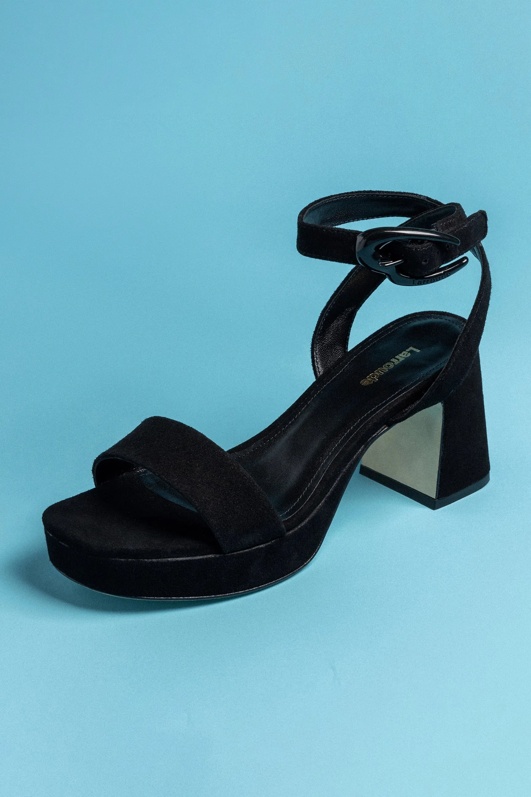 Dolly Verona Low Sandal In Black Suede sold by Larroude product image thumbnail 2