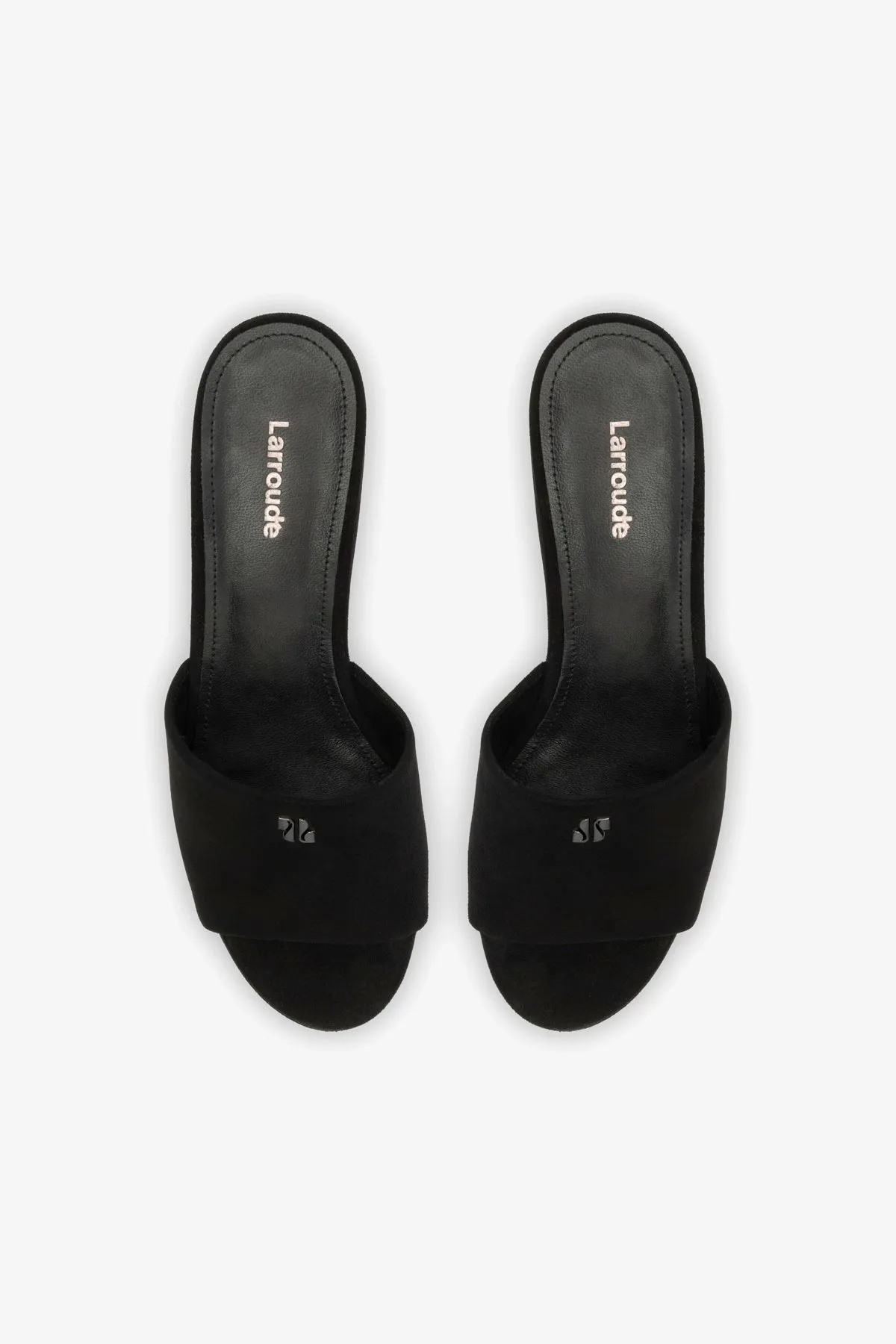 Miso Platform Mule In Black Suede sold by Larroude product image thumbnail 4