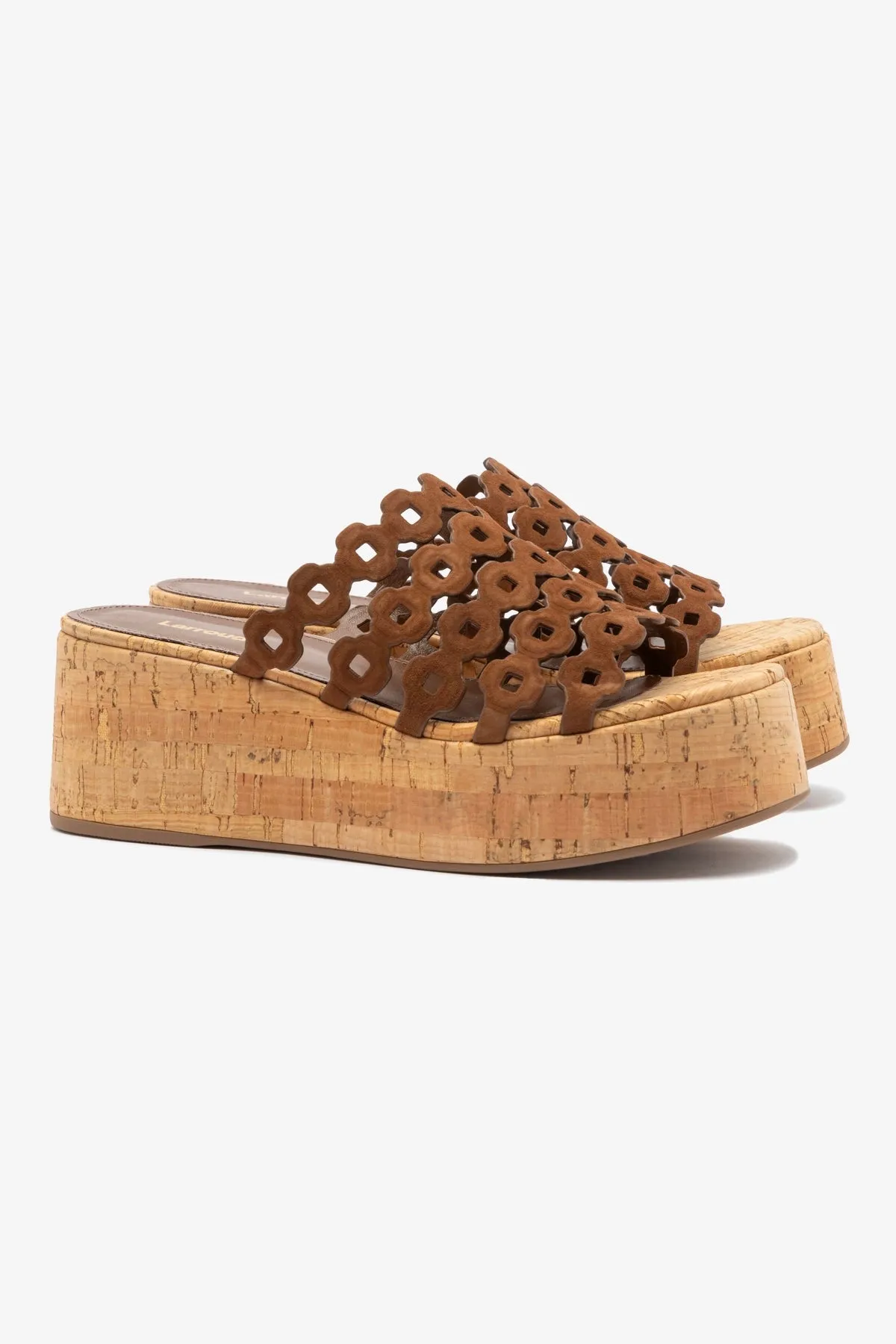 Charli Mule In Burnt Umber Suede sold by Larroude product image thumbnail 3