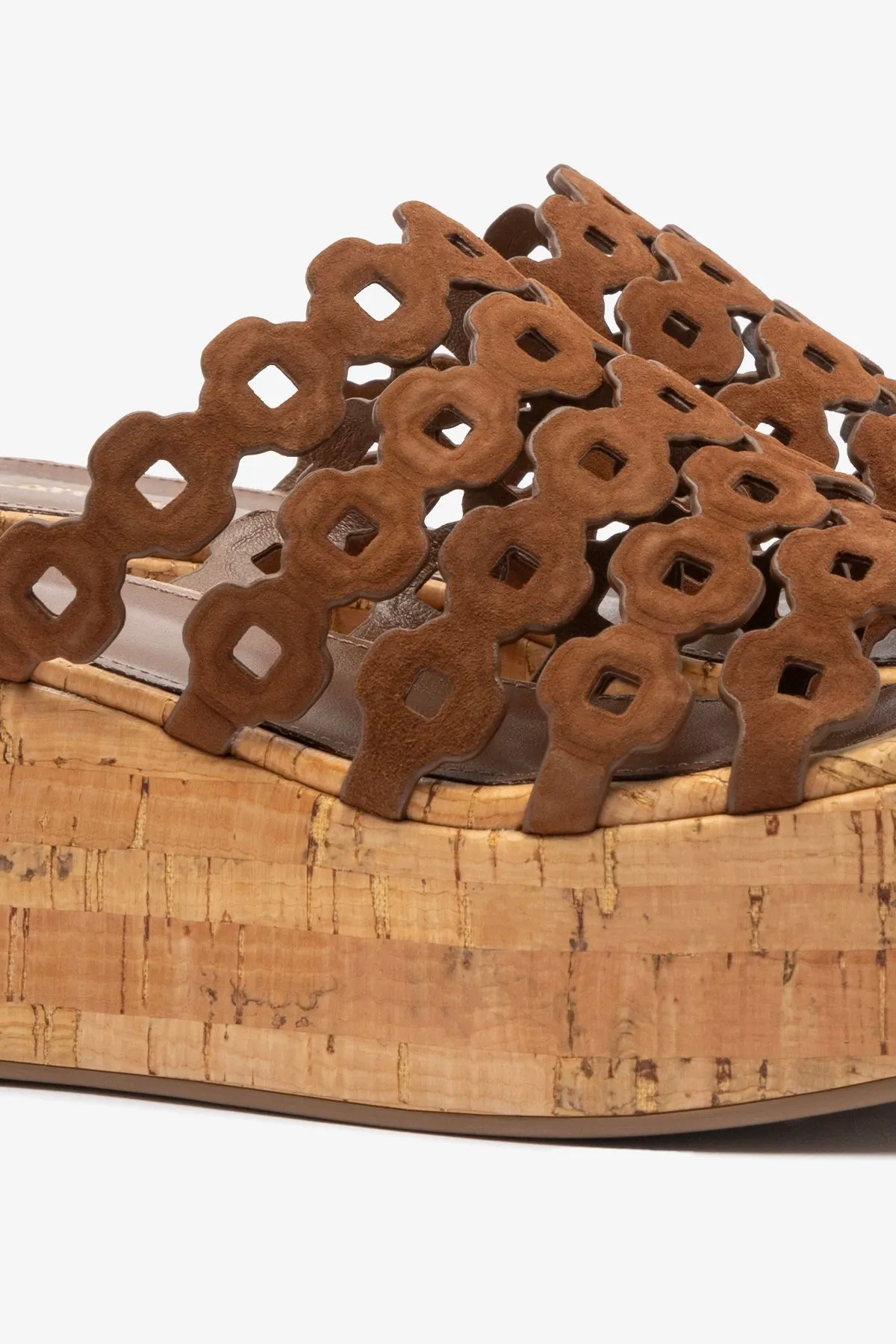 Charli Mule In Burnt Umber Suede sold by Larroude product image thumbnail 4