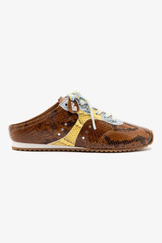 Stella Mule In Python Printed Leather sold by Larroude