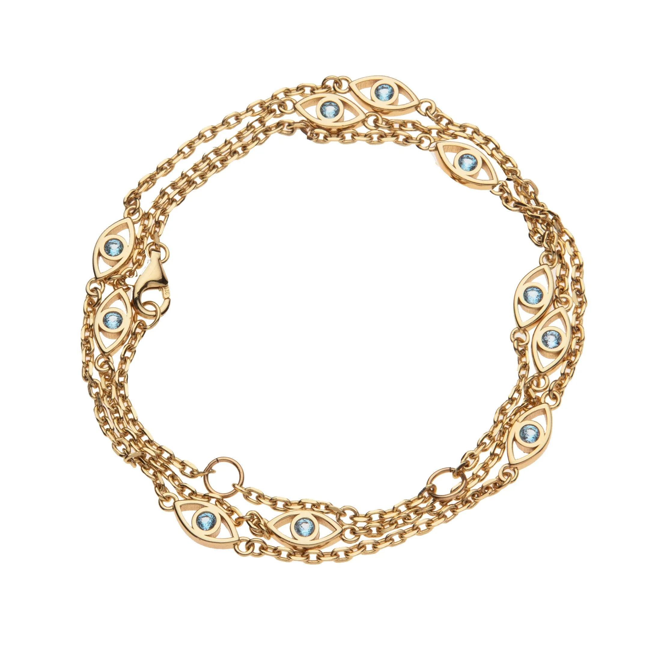 Jane Win: PROTECT Convertible Evil Eye Chain (Anklet, Bracelet, Necklace) sold by Larroude product image thumbnail 5