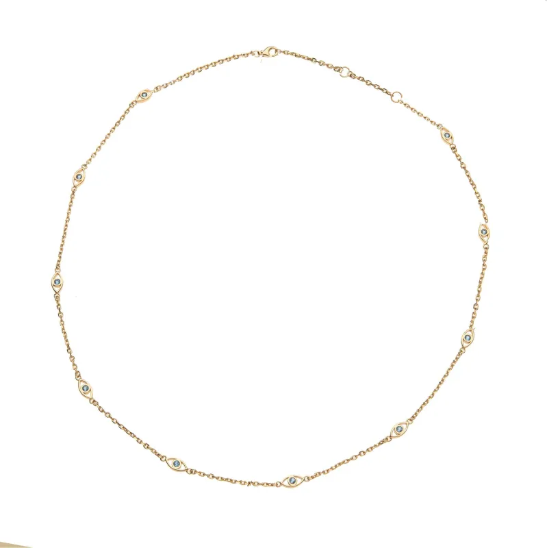 Jane Win: PROTECT Convertible Evil Eye Chain (Anklet, Bracelet, Necklace) sold by Larroude