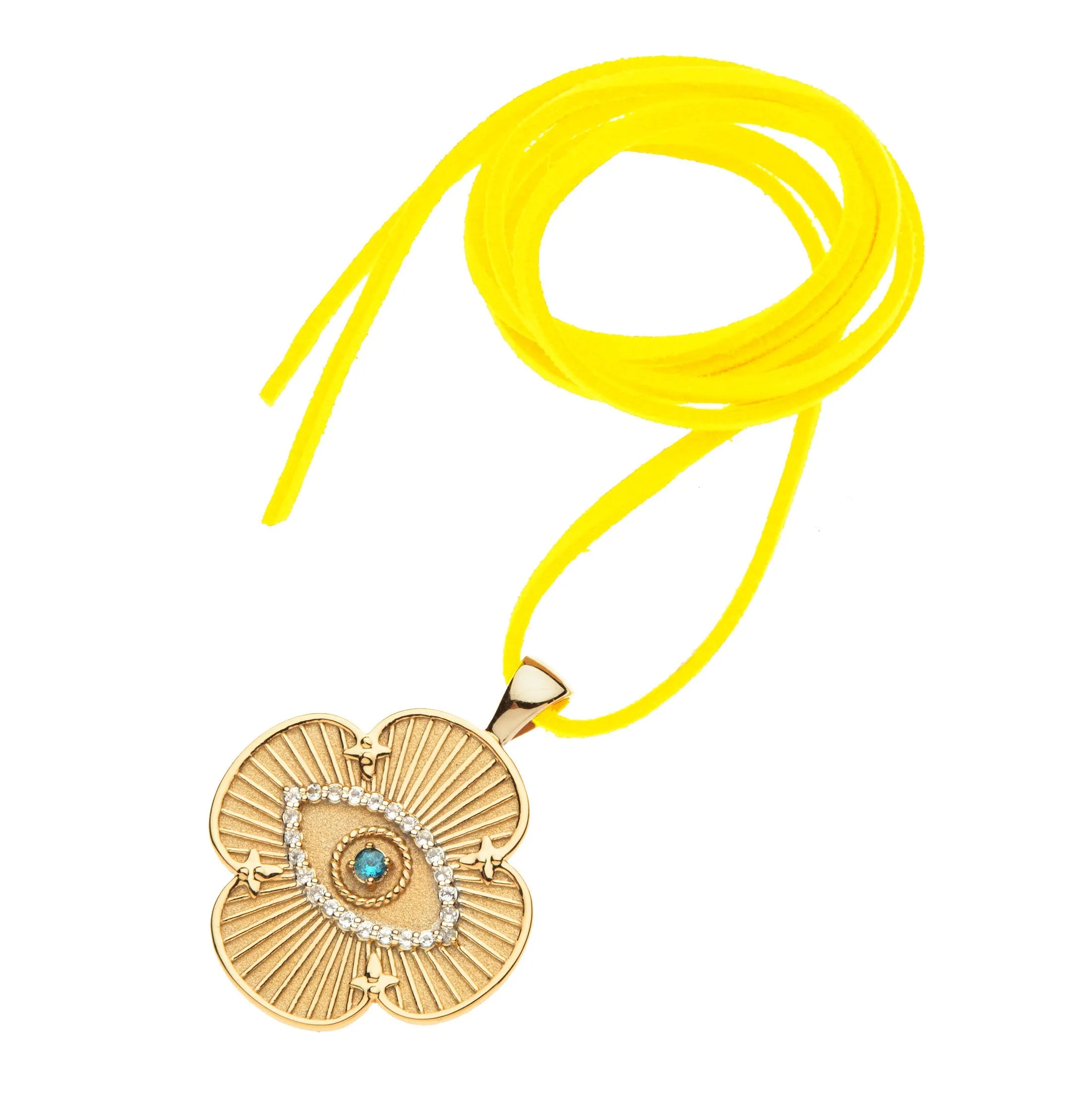 Jane Win: PROTECT Evil Eye Quatrefoil Pendant sold by Larroude product image thumbnail 5