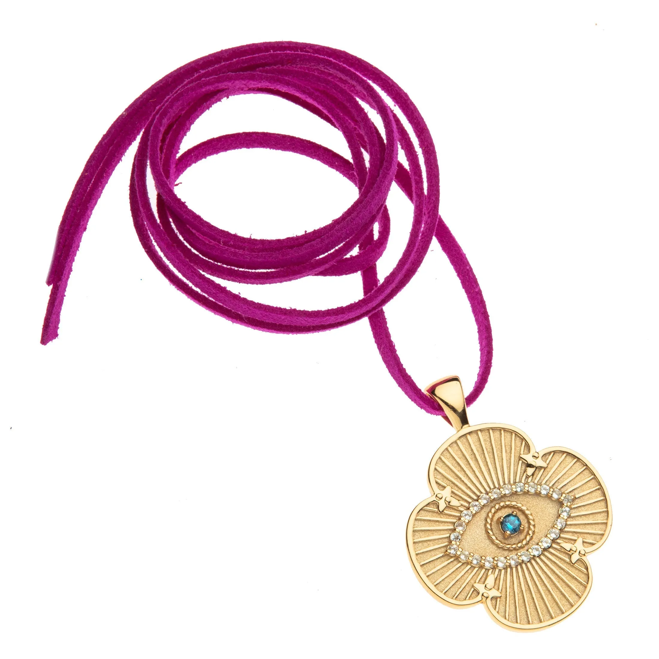 Jane Win: PROTECT Evil Eye Quatrefoil Pendant sold by Larroude product image thumbnail 4