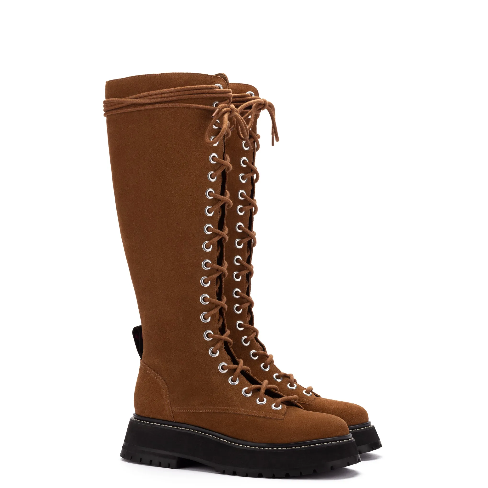 Lara Boot In Tobacco Suede sold by Larroude product image thumbnail 2