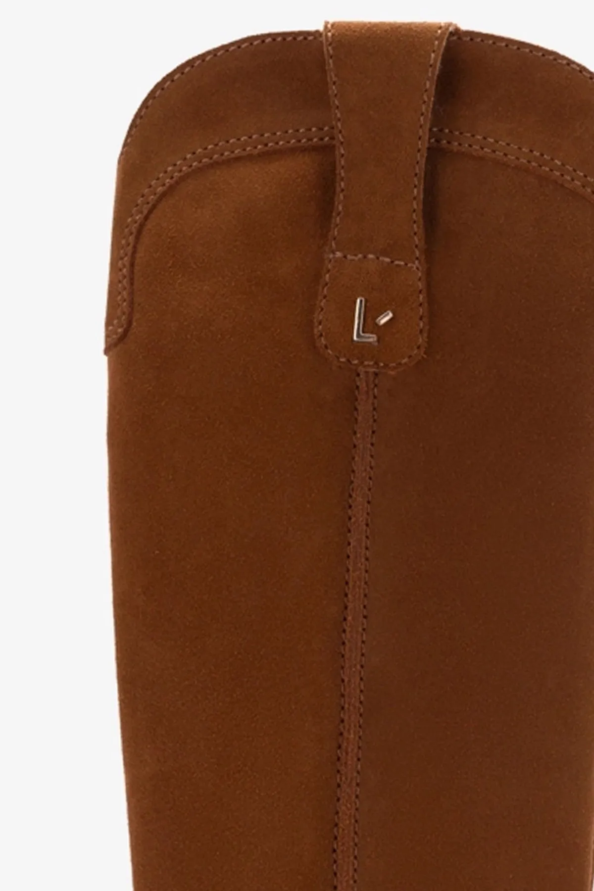 Louise Boot In Tobacco Suede sold by Larroude product image thumbnail 4