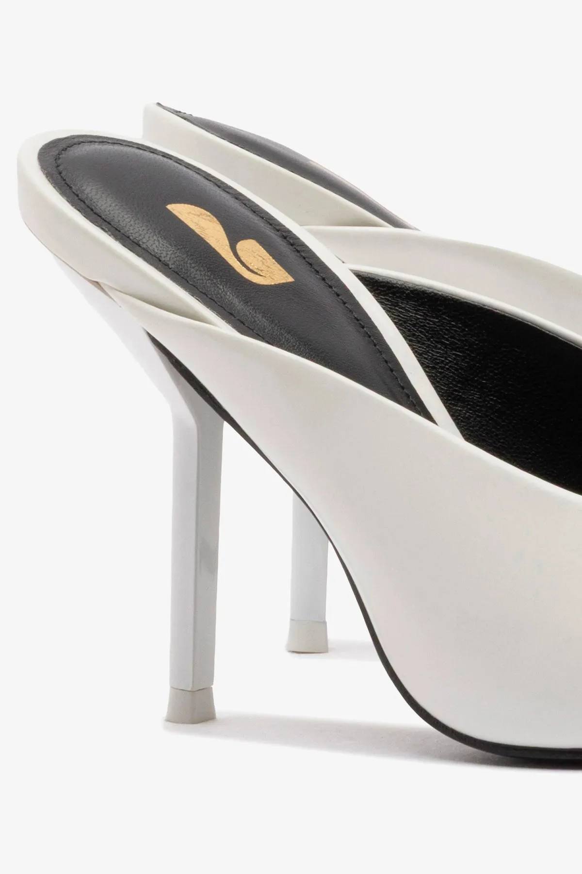 Lova Mule In White Box Leather sold by Larroude product image thumbnail 4