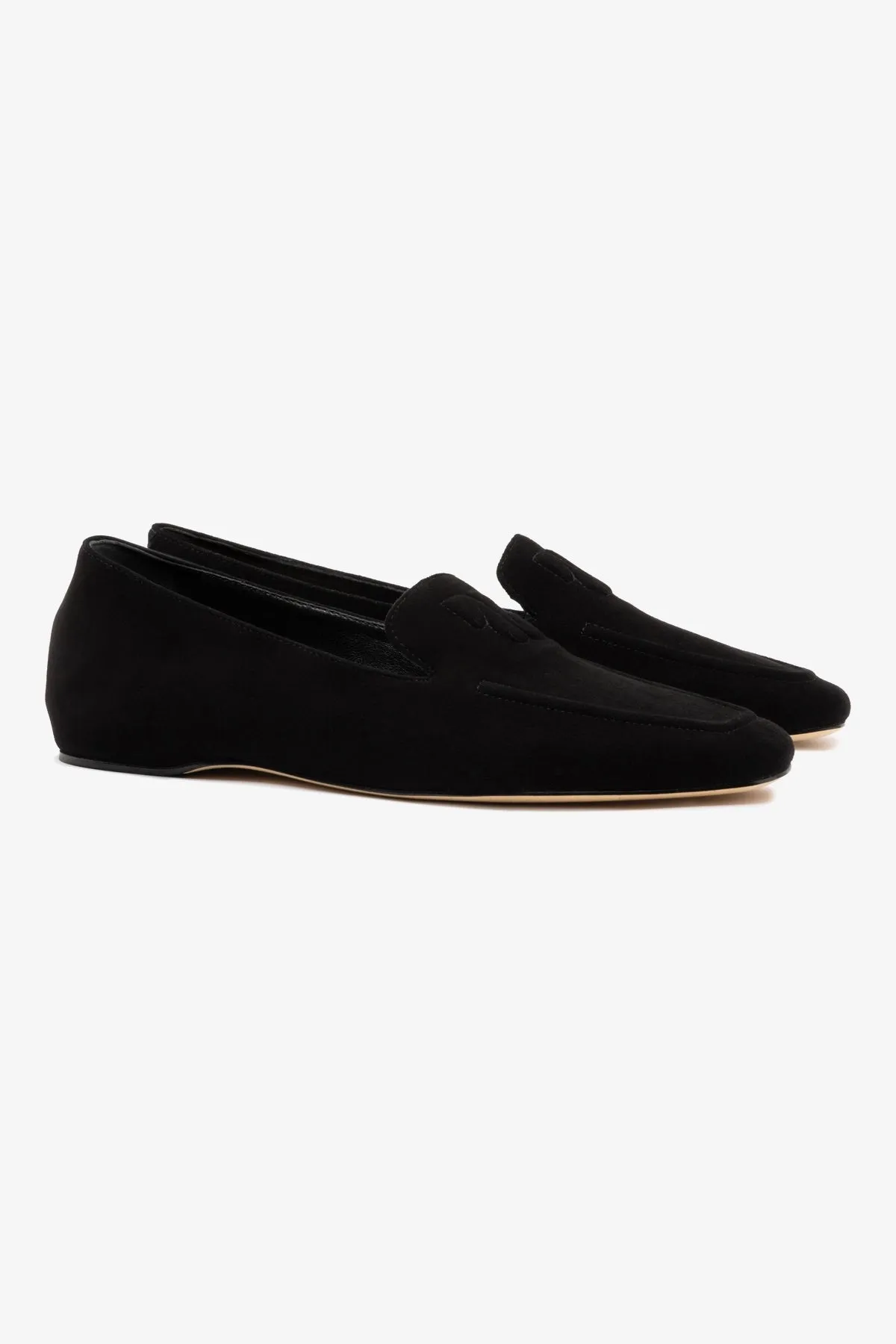 Penny Loafer In Black Suede sold by Larroude product image thumbnail 3