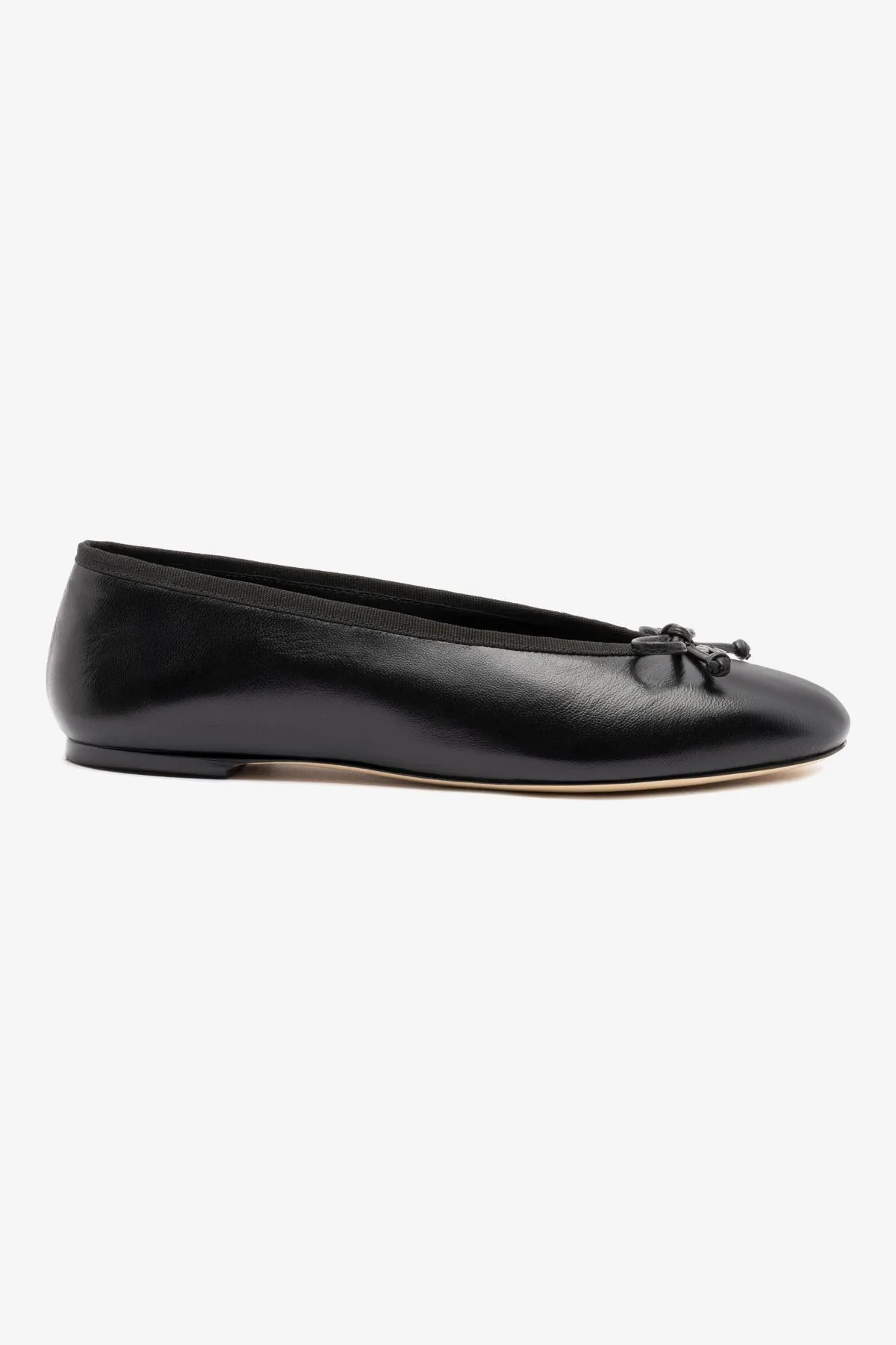 Pavlova Ballet Flat In Black Leather sold by Larroude