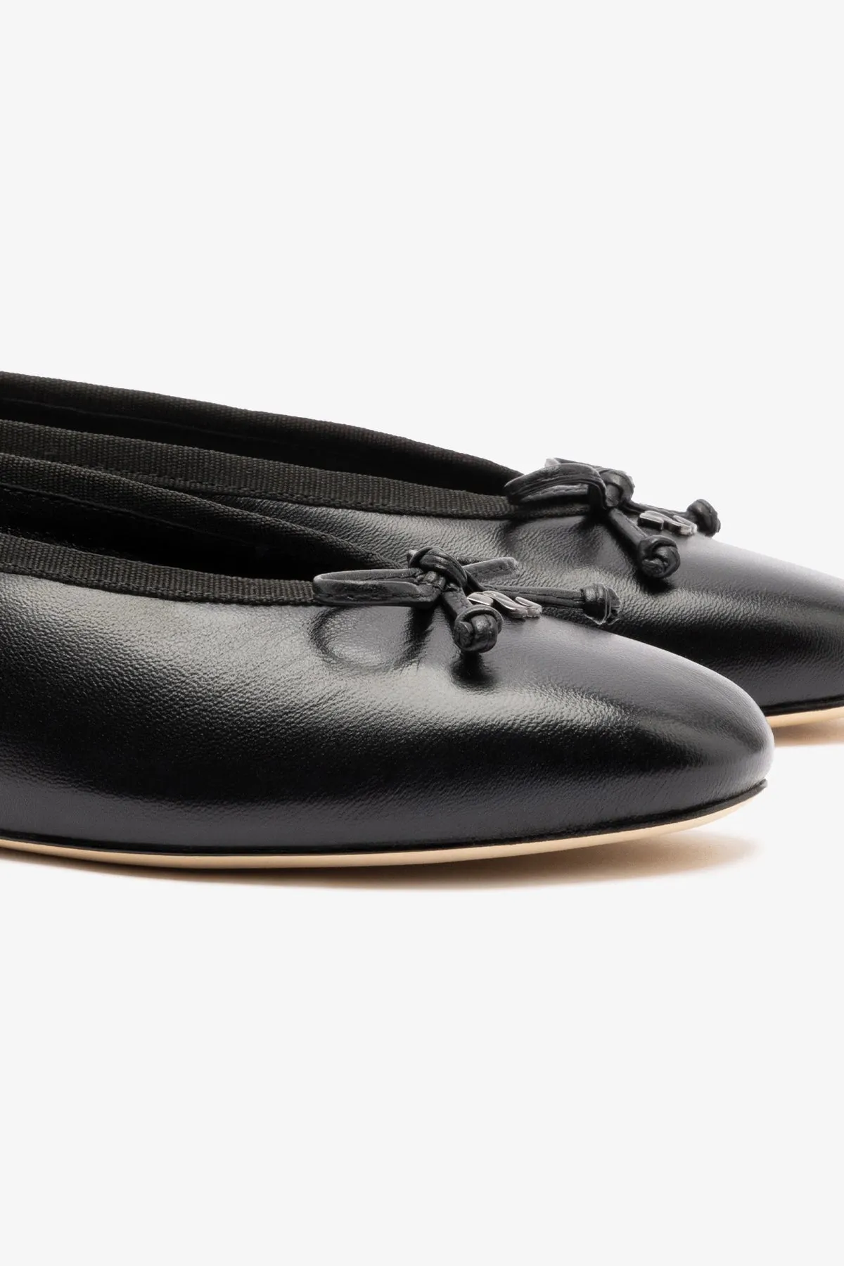 Pavlova Ballet Flat In Black Leather sold by Larroude product image thumbnail 4